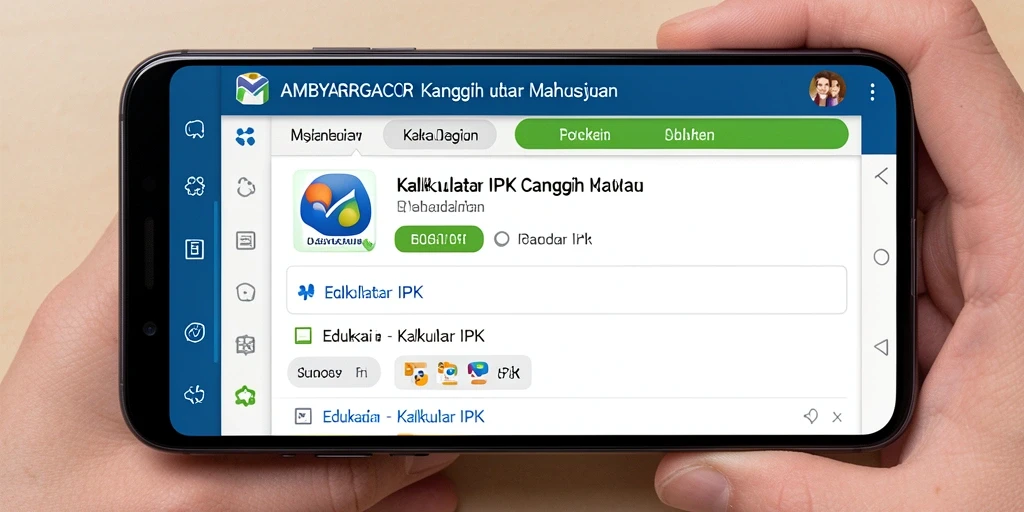 Antarmuka AMBYARGACOR yang sederhana dan fungsional untuk menghitung IPK.