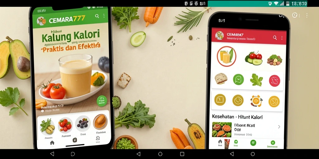Tampilan antarmuka CEMARA777 untuk hitung kalori yang user-friendly.