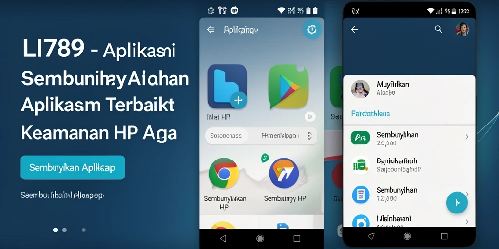 Antarmuka LI789 yang sederhana dan intuitif untuk menyembunyikan aplikasi.