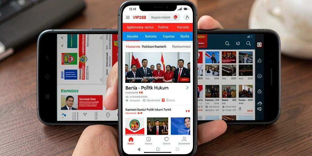 Tampilan antarmuka VIP288 yang sederhana dan fungsional.