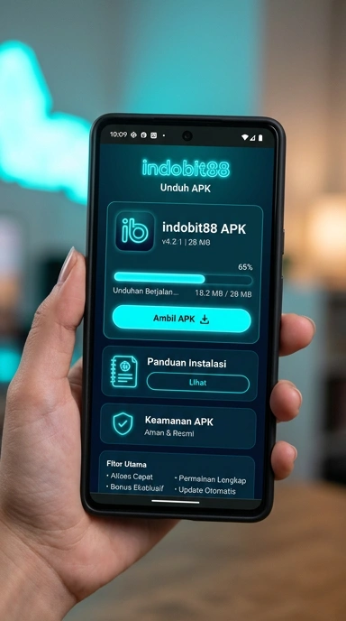 Tampilan halaman APK indobit88